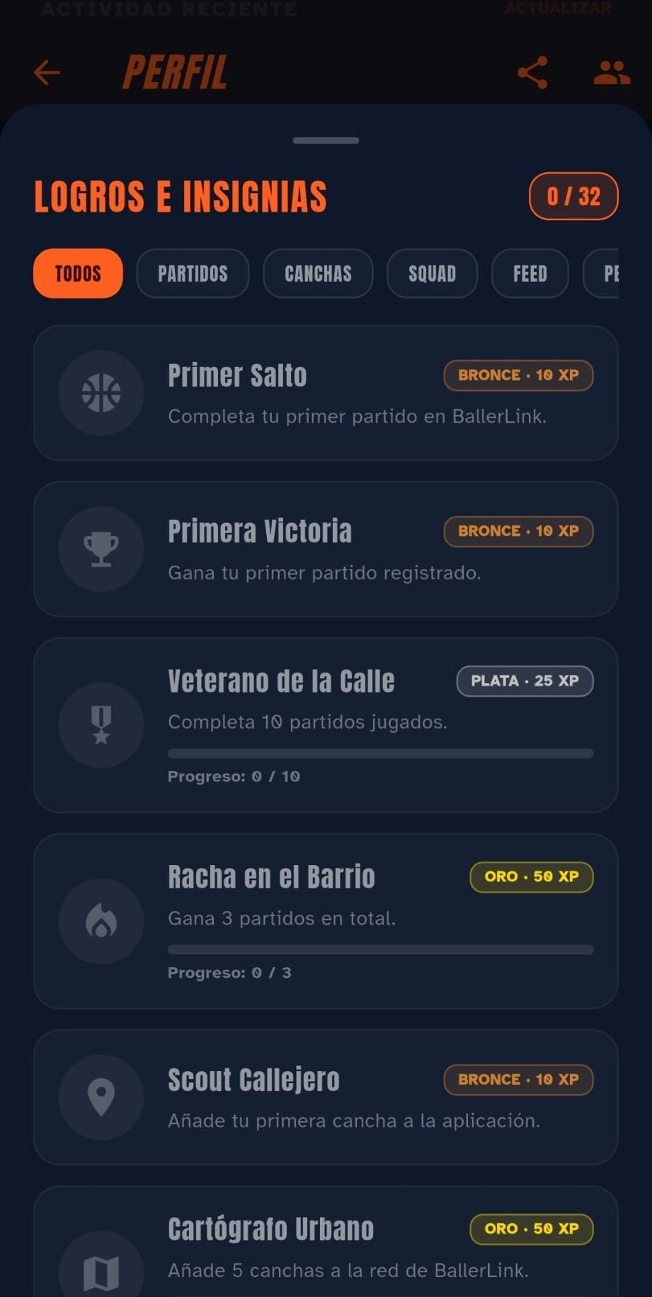 Logros e insignias